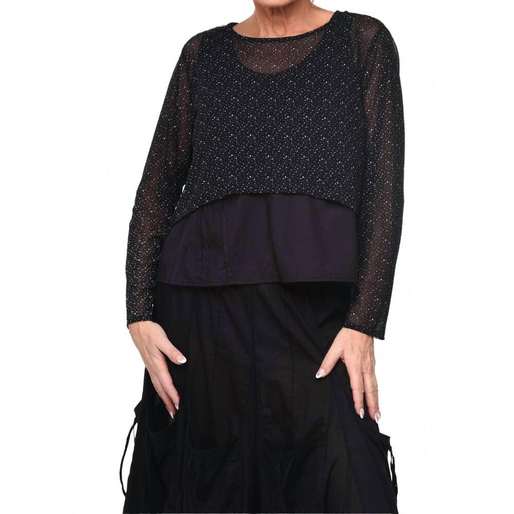 NEW TULIP CLOTHING arabella pullover in black